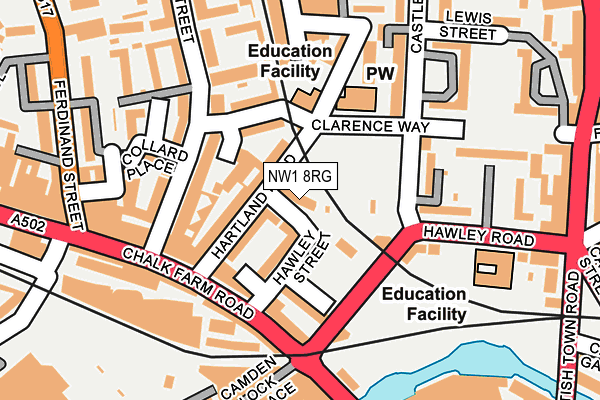NW1 8RG map - OS OpenMap – Local (Ordnance Survey) NW1 8RG map - OS OpenMap – Local (Ordnance Survey)