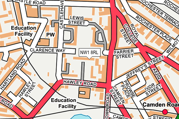 NW1 8RL map - OS OpenMap – Local (Ordnance Survey) NW1 8RL map - OS OpenMap – Local (Ordnance Survey)