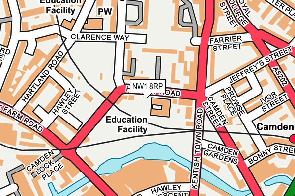 NW1 8RP map - OS OpenMap – Local (Ordnance Survey) NW1 8RP map - OS OpenMap – Local (Ordnance Survey)