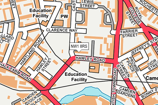 NW1 8RS map - OS OpenMap – Local (Ordnance Survey) NW1 8RS map - OS OpenMap – Local (Ordnance Survey)