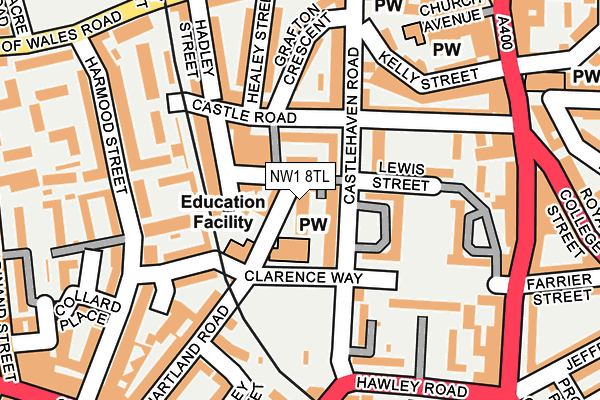 NW1 8TL map - OS OpenMap – Local (Ordnance Survey)