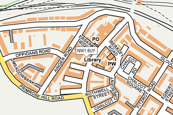 NW1 8UY map - OS OpenMap – Local (Ordnance Survey) NW1 8UY map - OS OpenMap – Local (Ordnance Survey)