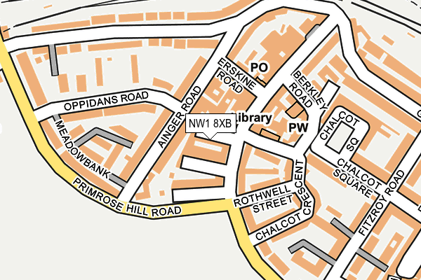 NW1 8XB map - OS OpenMap – Local (Ordnance Survey) NW1 8XB map - OS OpenMap – Local (Ordnance Survey)