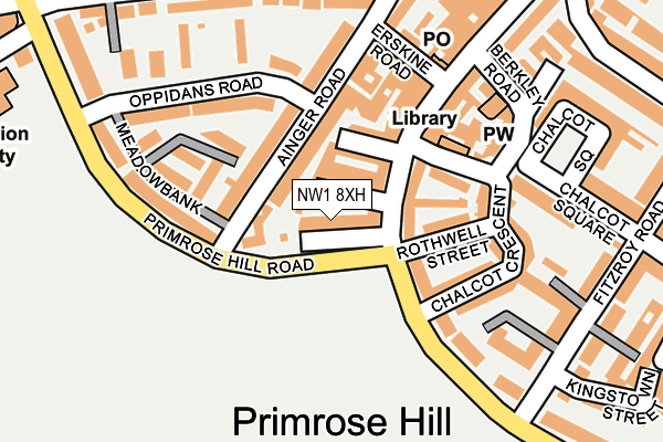 NW1 8XH map - OS OpenMap – Local (Ordnance Survey)