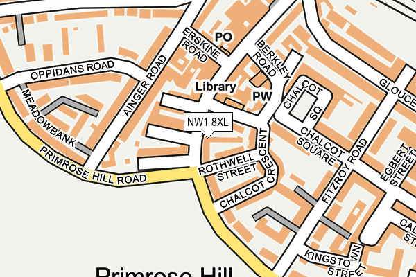 NW1 8XL map - OS OpenMap – Local (Ordnance Survey) NW1 8XL map - OS OpenMap – Local (Ordnance Survey)