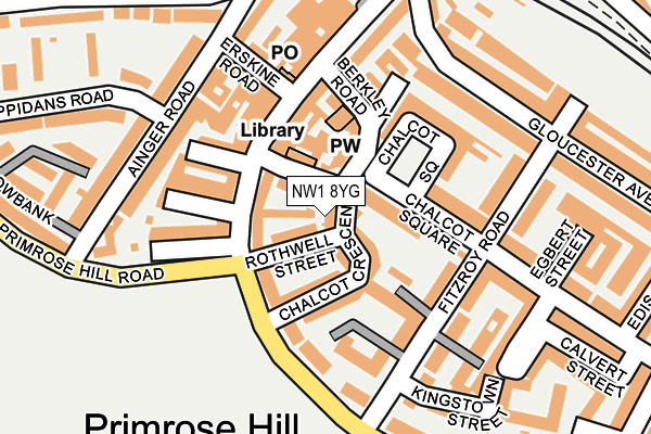 NW1 8YG map - OS OpenMap – Local (Ordnance Survey) NW1 8YG map - OS OpenMap – Local (Ordnance Survey)
