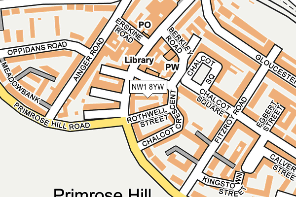 NW1 8YW map - OS OpenMap – Local (Ordnance Survey)
