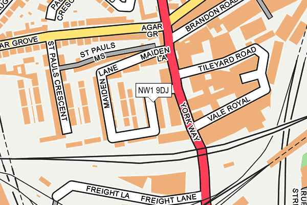 NW1 9DJ map - OS OpenMap – Local (Ordnance Survey) NW1 9DJ map - OS OpenMap – Local (Ordnance Survey)