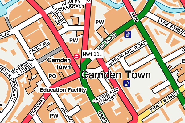 NW1 9DL map - OS OpenMap – Local (Ordnance Survey) NW1 9DL map - OS OpenMap – Local (Ordnance Survey)