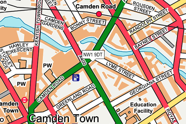 NW1 9DT map - OS OpenMap – Local (Ordnance Survey) NW1 9DT map - OS OpenMap – Local (Ordnance Survey)
