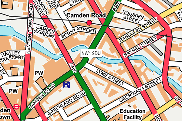 NW1 9DU map - OS OpenMap – Local (Ordnance Survey) NW1 9DU map - OS OpenMap – Local (Ordnance Survey)