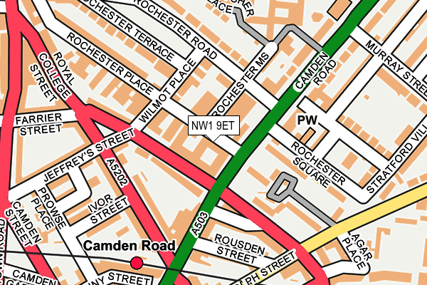 NW1 9ET map - OS OpenMap – Local (Ordnance Survey) NW1 9ET map - OS OpenMap – Local (Ordnance Survey)