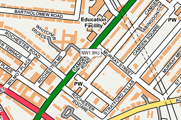 NW1 9HJ map - OS OpenMap – Local (Ordnance Survey) NW1 9HJ map - OS OpenMap – Local (Ordnance Survey)