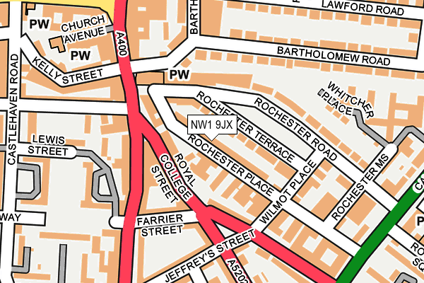 NW1 9JX map - OS OpenMap – Local (Ordnance Survey) NW1 9JX map - OS OpenMap – Local (Ordnance Survey)