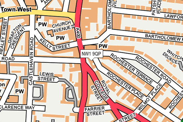 NW1 9QP map - OS OpenMap – Local (Ordnance Survey) NW1 9QP map - OS OpenMap – Local (Ordnance Survey)