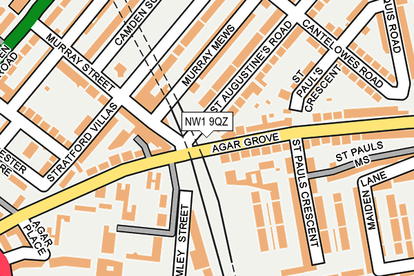 NW1 9QZ map - OS OpenMap – Local (Ordnance Survey) NW1 9QZ map - OS OpenMap – Local (Ordnance Survey)