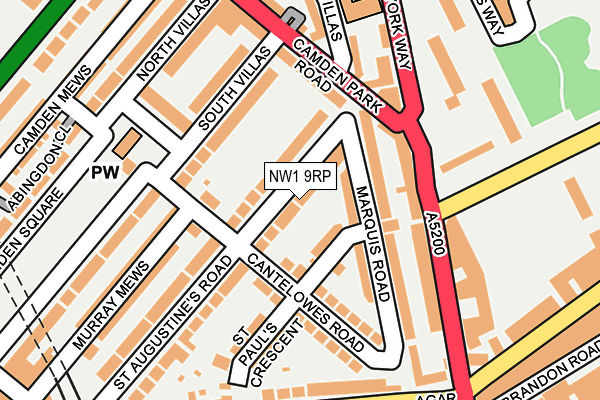 NW1 9RP map - OS OpenMap – Local (Ordnance Survey)