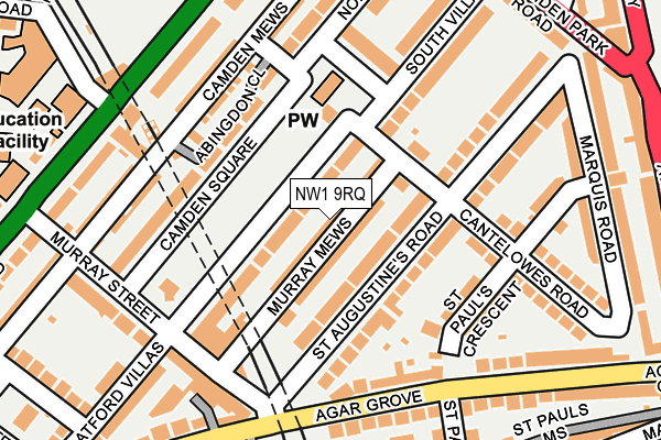 NW1 9RQ map - OS OpenMap – Local (Ordnance Survey) NW1 9RQ map - OS OpenMap – Local (Ordnance Survey)