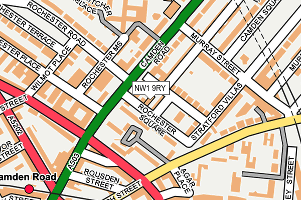 NW1 9RY map - OS OpenMap – Local (Ordnance Survey)