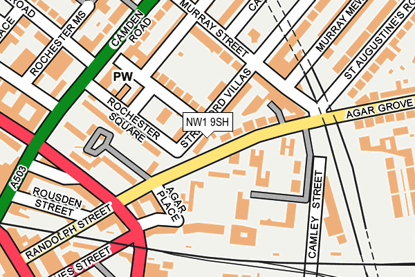 NW1 9SH map - OS OpenMap – Local (Ordnance Survey) NW1 9SH map - OS OpenMap – Local (Ordnance Survey)
