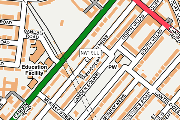 NW1 9UU map - OS OpenMap – Local (Ordnance Survey)