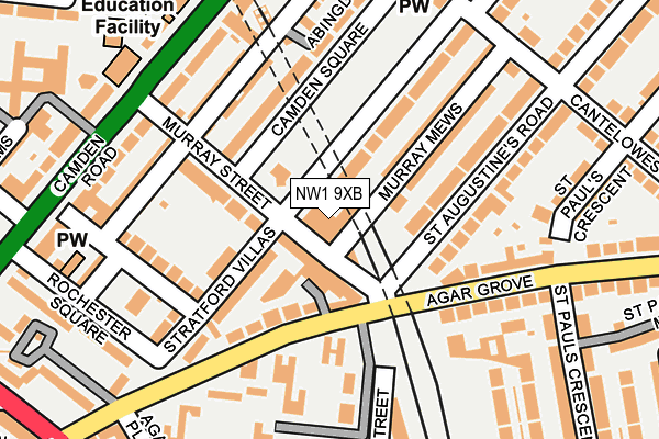 NW1 9XB map - OS OpenMap – Local (Ordnance Survey) NW1 9XB map - OS OpenMap – Local (Ordnance Survey)