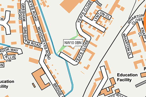 NW10 0BN map - OS OpenMap – Local (Ordnance Survey) NW10 0BN map - OS OpenMap – Local (Ordnance Survey)