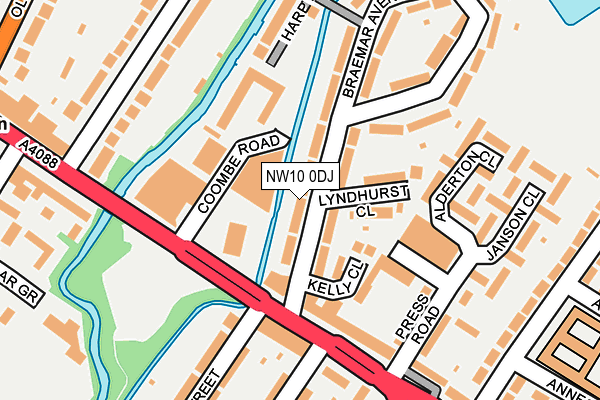 NW10 0DJ map - OS OpenMap – Local (Ordnance Survey) NW10 0DJ map - OS OpenMap – Local (Ordnance Survey)