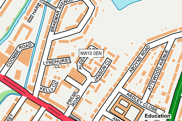 NW10 0EN map - OS OpenMap – Local (Ordnance Survey) NW10 0EN map - OS OpenMap – Local (Ordnance Survey)