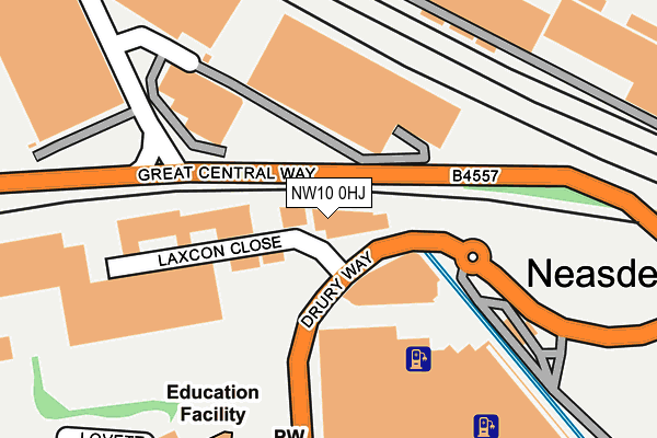 NW10 0HJ map - OS OpenMap – Local (Ordnance Survey) NW10 0HJ map - OS OpenMap – Local (Ordnance Survey)