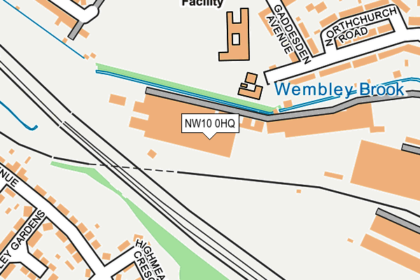 NW10 0HQ map - OS OpenMap – Local (Ordnance Survey)