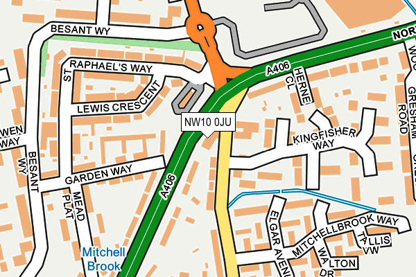 NW10 0JU map - OS OpenMap – Local (Ordnance Survey) NW10 0JU map - OS OpenMap – Local (Ordnance Survey)