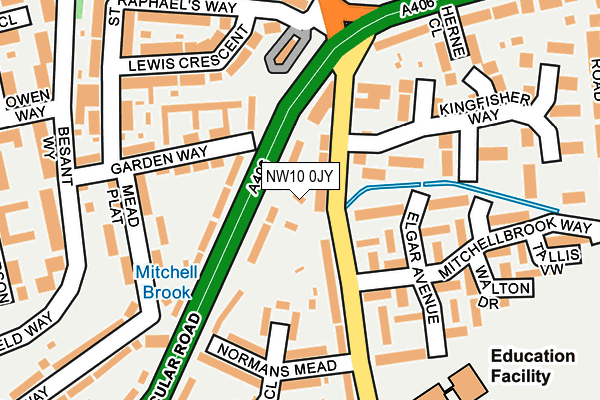 NW10 0JY map - OS OpenMap – Local (Ordnance Survey) NW10 0JY map - OS OpenMap – Local (Ordnance Survey)