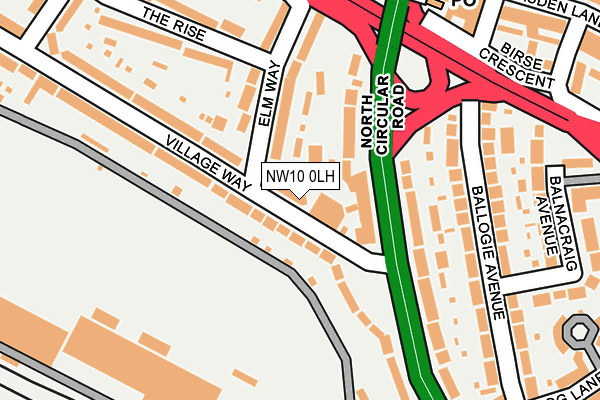 NW10 0LH map - OS OpenMap – Local (Ordnance Survey) NW10 0LH map - OS OpenMap – Local (Ordnance Survey)