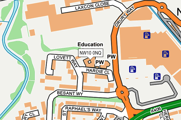 NW10 0NQ map - OS OpenMap – Local (Ordnance Survey) NW10 0NQ map - OS OpenMap – Local (Ordnance Survey)