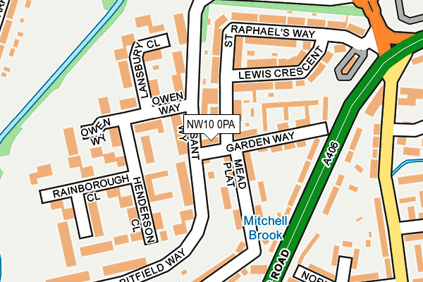 NW10 0PA map - OS OpenMap – Local (Ordnance Survey) NW10 0PA map - OS OpenMap – Local (Ordnance Survey)