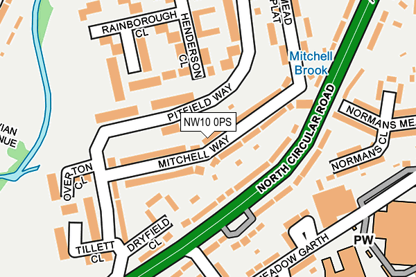 NW10 0PS map - OS OpenMap – Local (Ordnance Survey) NW10 0PS map - OS OpenMap – Local (Ordnance Survey)