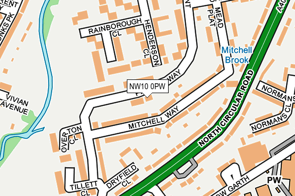 NW10 0PW map - OS OpenMap – Local (Ordnance Survey) NW10 0PW map - OS OpenMap – Local (Ordnance Survey)
