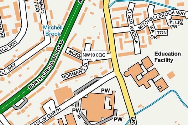 NW10 0QG map - OS OpenMap – Local (Ordnance Survey) NW10 0QG map - OS OpenMap – Local (Ordnance Survey)