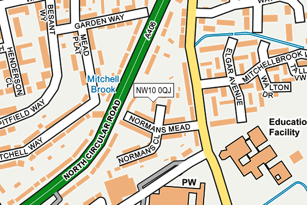 NW10 0QJ map - OS OpenMap – Local (Ordnance Survey) NW10 0QJ map - OS OpenMap – Local (Ordnance Survey)