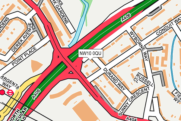 NW10 0QU map - OS OpenMap – Local (Ordnance Survey)