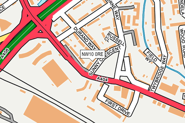 NW10 0RE map - OS OpenMap – Local (Ordnance Survey) NW10 0RE map - OS OpenMap – Local (Ordnance Survey)