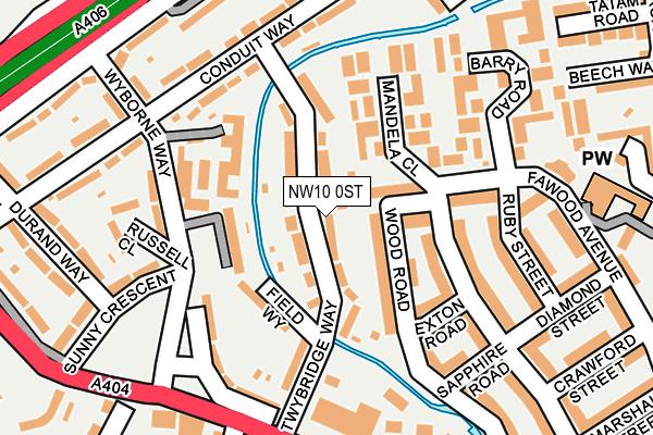 NW10 0ST map - OS OpenMap – Local (Ordnance Survey) NW10 0ST map - OS OpenMap – Local (Ordnance Survey)