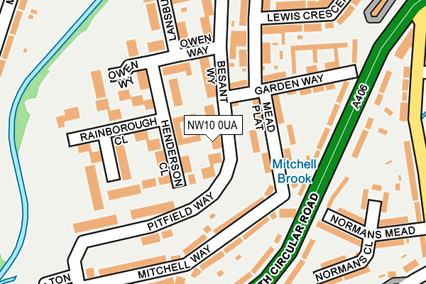 NW10 0UA map - OS OpenMap – Local (Ordnance Survey) NW10 0UA map - OS OpenMap – Local (Ordnance Survey)
