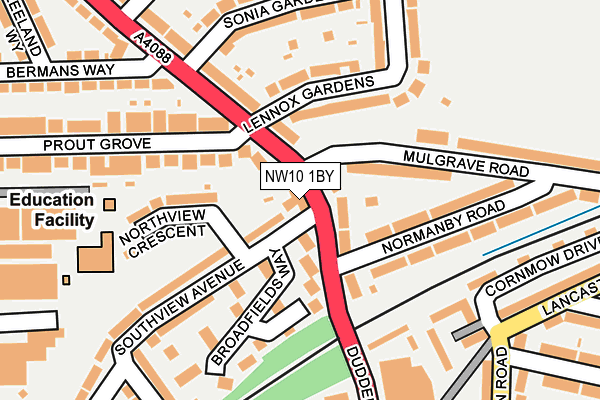 NW10 1BY map - OS OpenMap – Local (Ordnance Survey) NW10 1BY map - OS OpenMap – Local (Ordnance Survey)