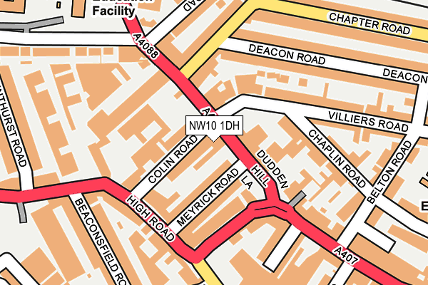 NW10 1DH map - OS OpenMap – Local (Ordnance Survey) NW10 1DH map - OS OpenMap – Local (Ordnance Survey)