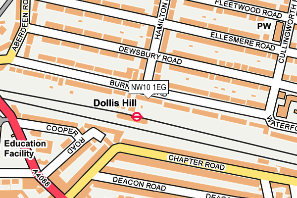 NW10 1EG map - OS OpenMap – Local (Ordnance Survey) NW10 1EG map - OS OpenMap – Local (Ordnance Survey)