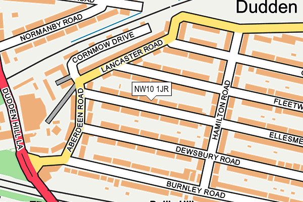 NW10 1JR map - OS OpenMap – Local (Ordnance Survey) NW10 1JR map - OS OpenMap – Local (Ordnance Survey)