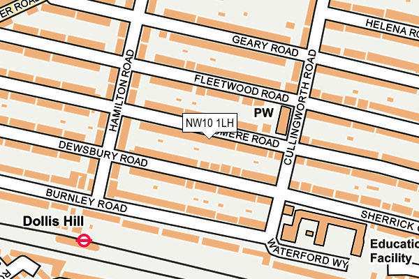 NW10 1LH map - OS OpenMap – Local (Ordnance Survey) NW10 1LH map - OS OpenMap – Local (Ordnance Survey)
