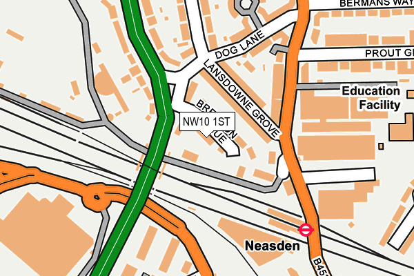NW10 1ST map - OS OpenMap – Local (Ordnance Survey) NW10 1ST map - OS OpenMap – Local (Ordnance Survey)